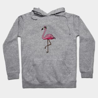 Flamingo Floral, Animal, Tropical Bird Hoodie